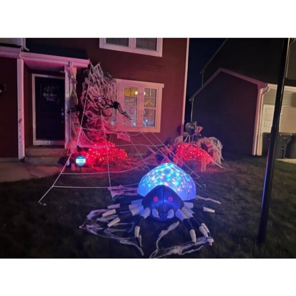 16 ×15 Feet Giant Triangular Spider Web Plus a a Fake Big...